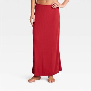 NWT Auden soft ribbed maxi skirt size Medium